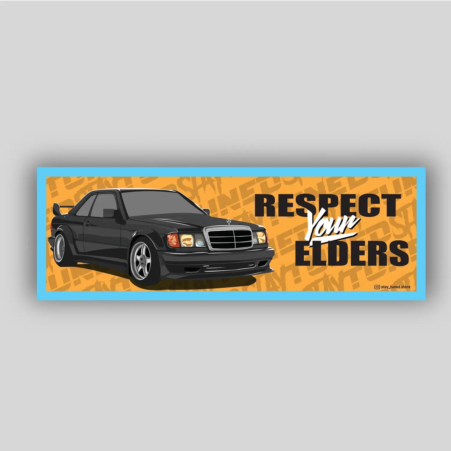 Respect Your Elders Mercedes Стикер