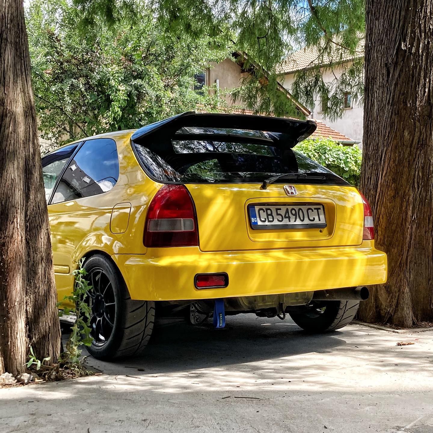 AERODYNAMICS CARBON SPOILER BOMEX/MUGEN STYLE (HONDA CIVIC 96-00 3DRS)