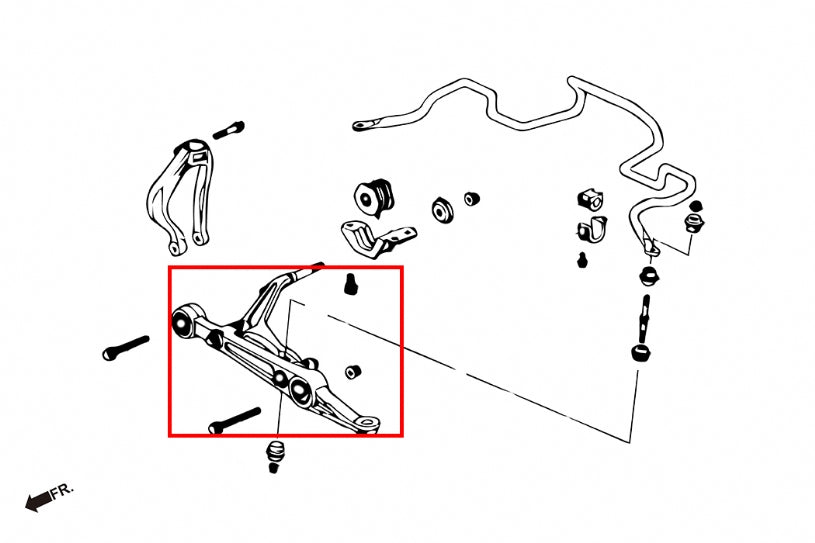 Front Lower Control Arm Honda Civic 6th 1996-2000  EK3/4/5/9, EJ6/7/8/9, EM1