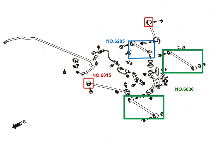 Rear Lateral Arm Honda Accord 6th 1997-2002 CF/CH/CL1/2/3 (JP-SEPC)
