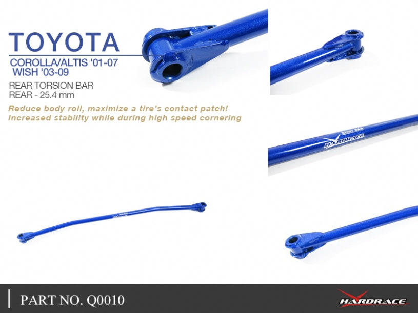 Rear Torsion Bar Toyota Corolla/altis/auris 9th E120/E130 2000-2007