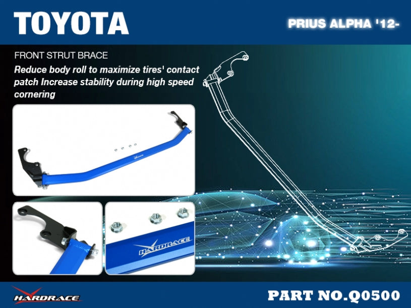 Front Strut Brace Toyota Prius alpha ZVW40 2012-2021