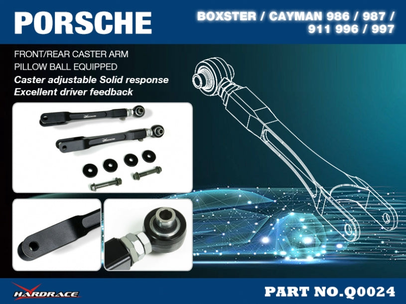 Adj. Front/rear Caster Arm Porsche Boxster / cayman 987 2004-2012