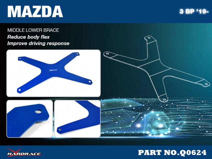 Middle Lower Brace Mazda 3 / AXELA 4th BP 2019-2024
