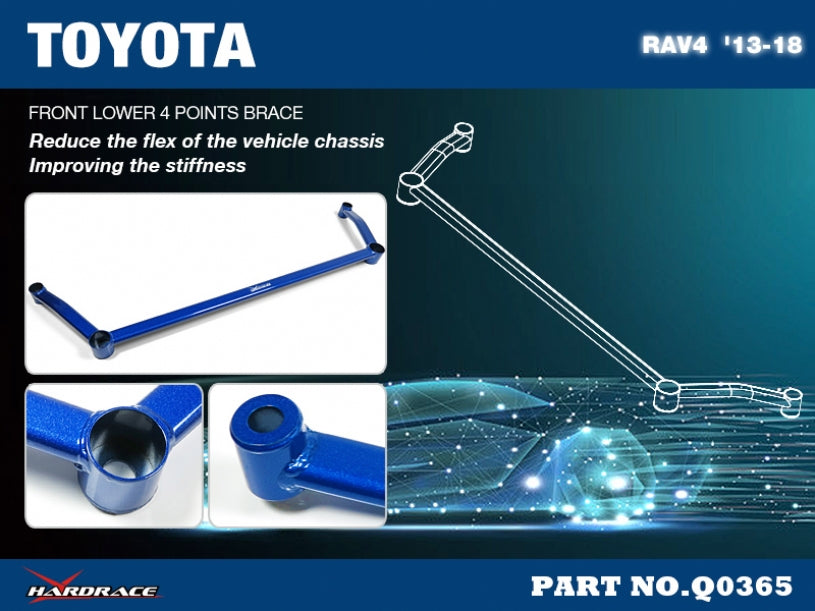 Front Lower 4 Points Brace Toyota RAV4 XA40 2013-2018