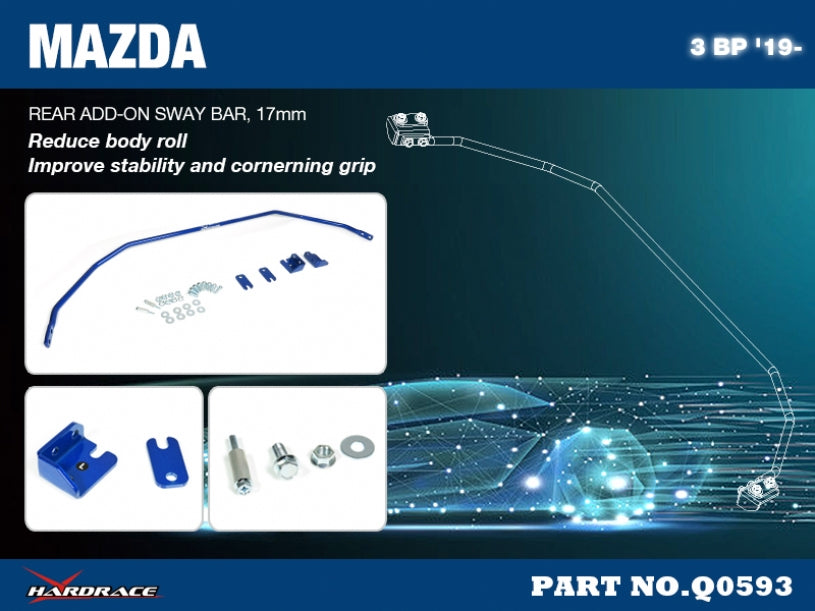 Задна добавка стаб. щанга Mazda 3 / AXELA 4th BP 2019-2024