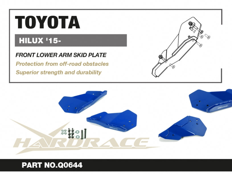 Front Lower Arm Skid Plate Toyota Hilux 8th AN120/130 2015-2024