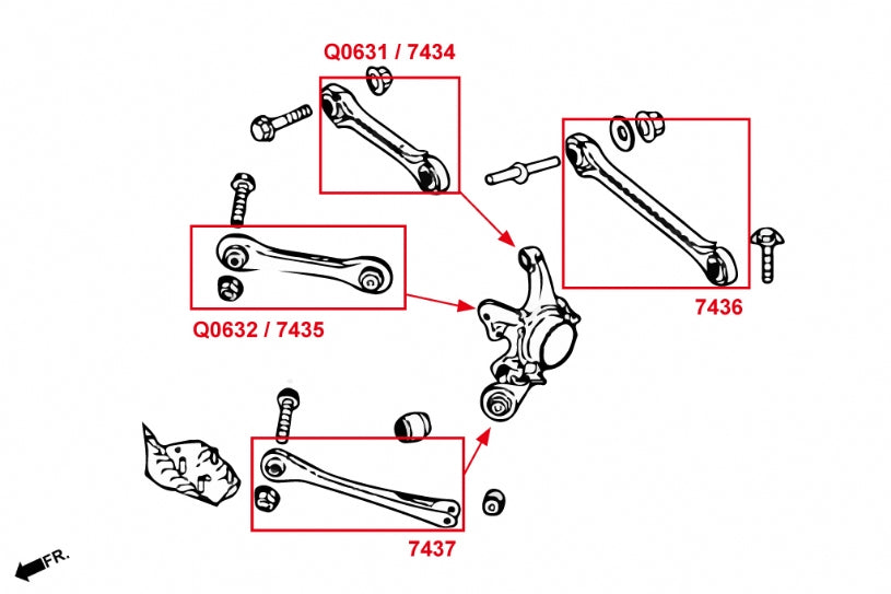 Rear Toe Control Arm BMW 1 Series F20/F21 2011-2019