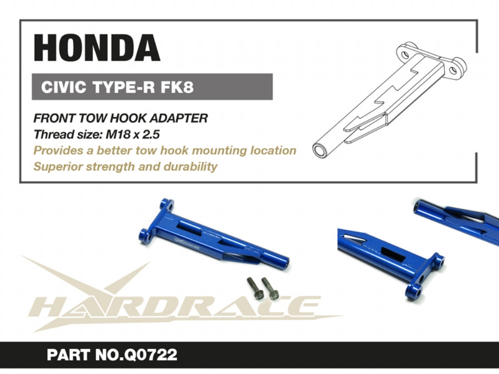 Front Tow Hook Adapter Honda Civic 10th TYPE-R  FK8  2017-2022