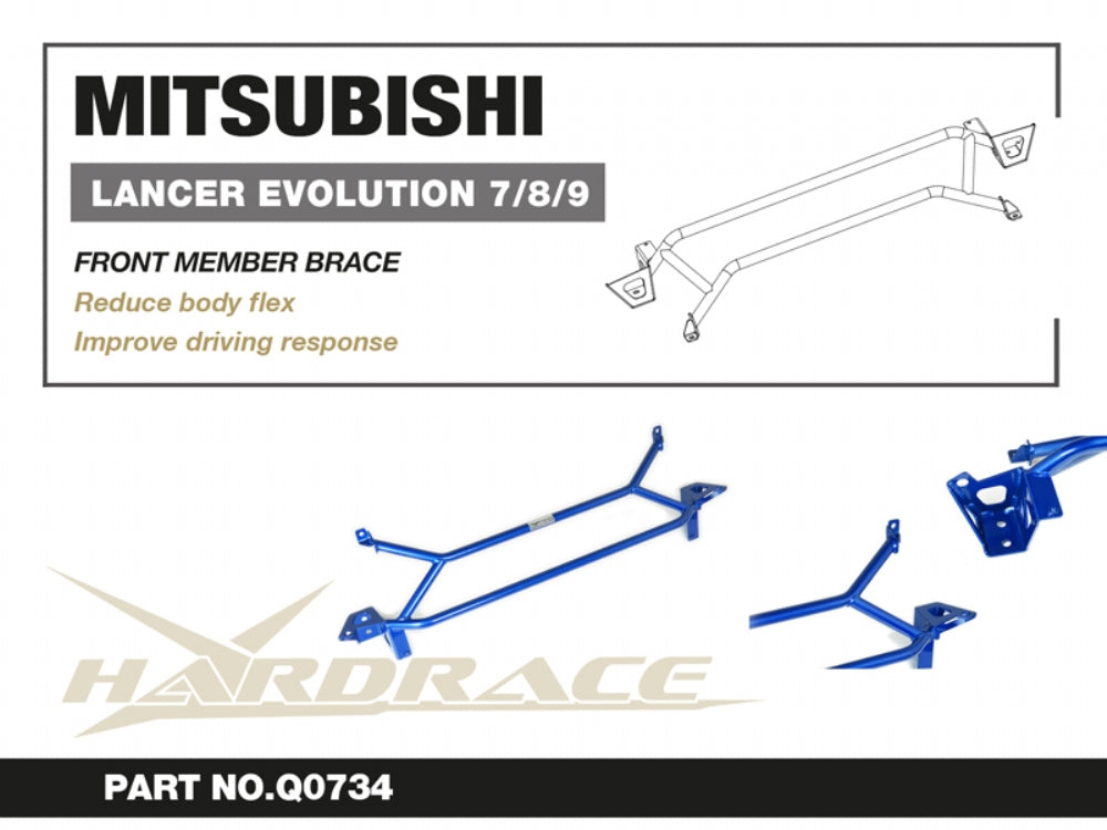 Front Member Brace Mitsubishi Lancer evolution 7-9th CT9A