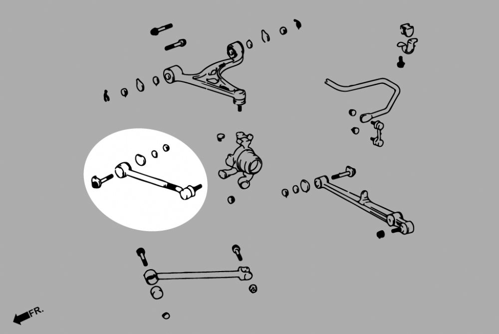 Adj. Rear Toe Control Arm Lexus GS 1st JZS147 1993-1997