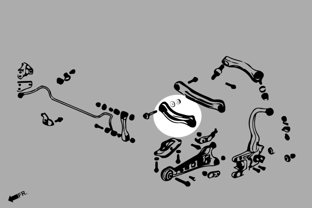 Rear Lateral Arm - Front Honda Accord 4th 1989-1993 CB1/2/3/4