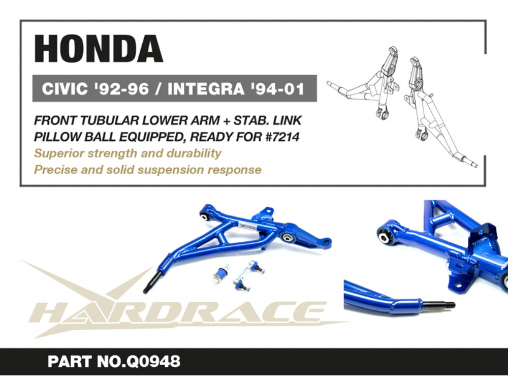 Front Lower Arm + Stab. Link Honda Integra DC2 Type R 1995-1998