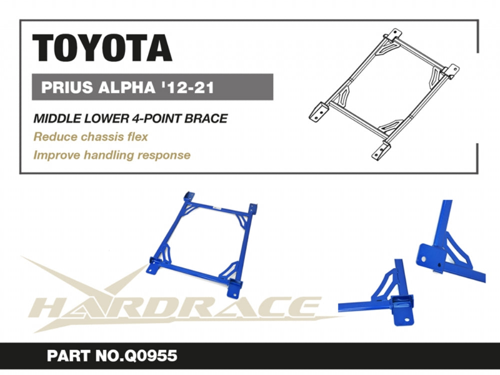 Middle Lower 4-point Brace Toyota Prius alpha ZVW40 2012-2021