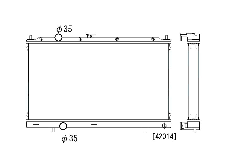 Радиатор 53mm Mitsubishi Lancer EVO 4/5/6 1996-2001