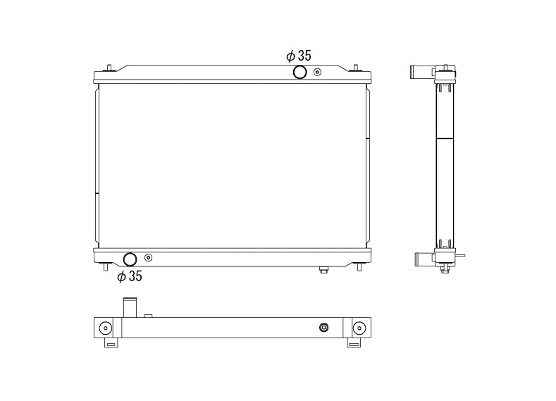 Радиатор 48mm Nissan GT-R R35 VR38DETT 2008+