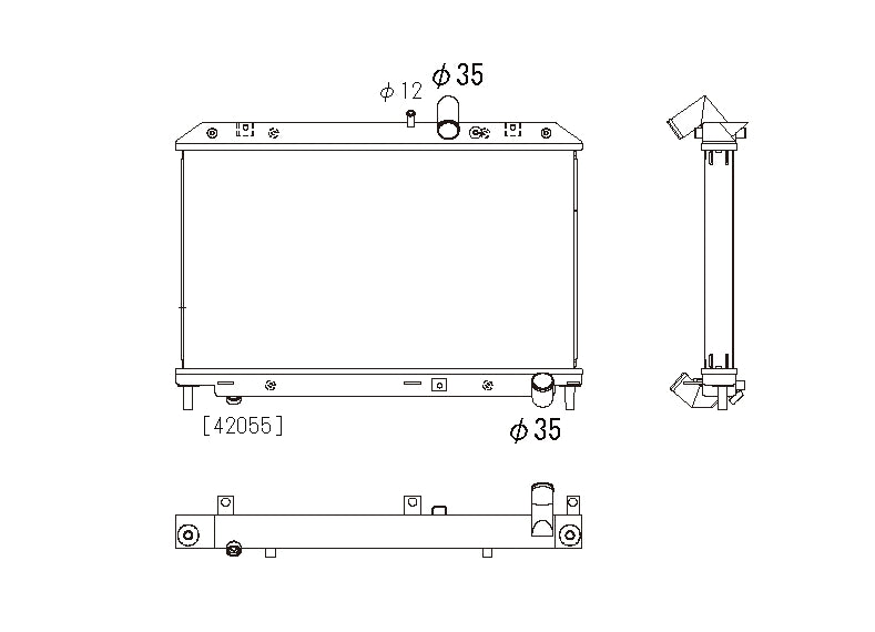 Радиатор 48mm Mazda RX8 13B-MSP 2009-2012