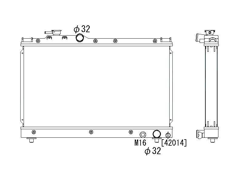 Радиатор 53mm Toyota Celica T20 2.0/2.2 1994-1999