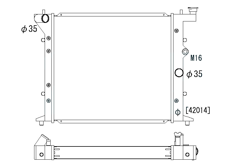 Радиатор Toyota Chaser X90 1JZ-GTE 2.5T 1993-1996