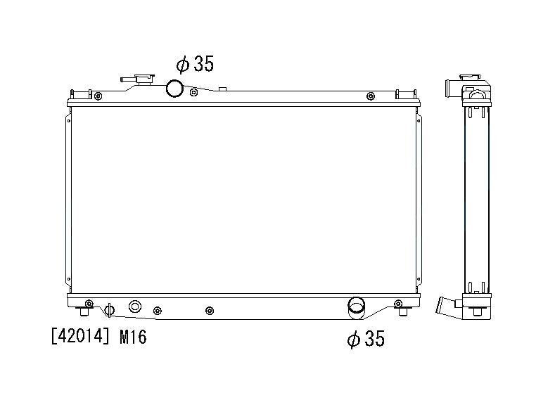 Радиатор 53mm Toyota Supra MKIV Turbo 2JZ-GTE 1993-1998