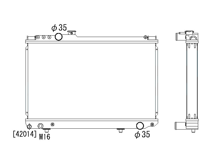 Радиатор Toyota Supra MKIII Turbo 1JZ-GTE 53m 1986-1992