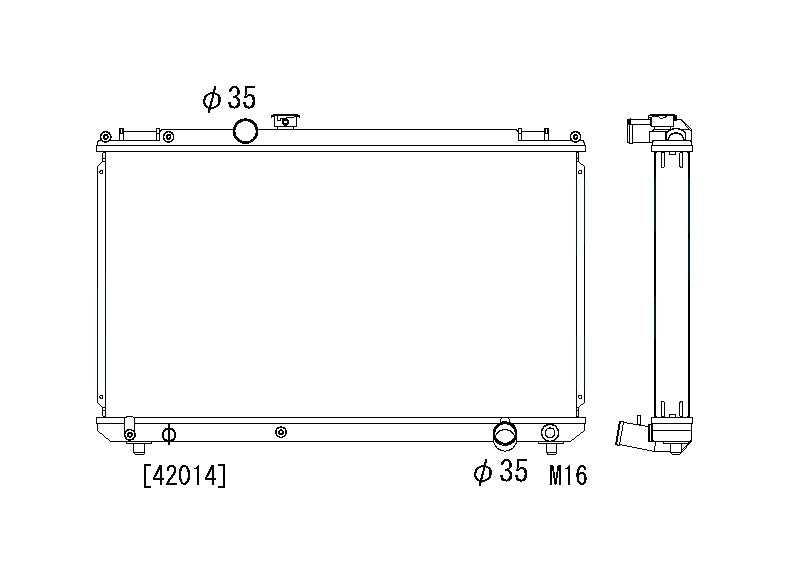 Радиатор Toyota Chaser X100 1JZ-GTE 2.5T 1996-2000