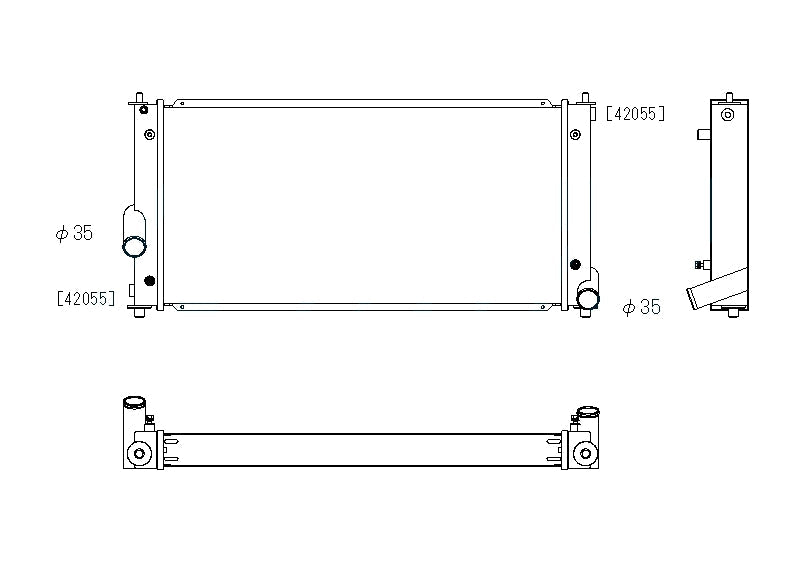 Радиатор 53mm Toyota Celica T23 (inc T-Sport) 2000-2005