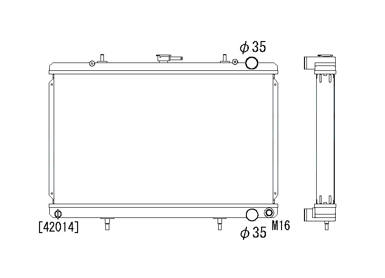 Радиатор 53mm Nissan Skyline R32 GTST/GTR 1989-1994