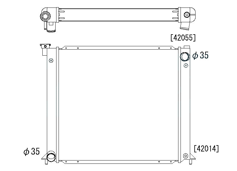 Радиатор 53mm Nissan 300ZX TwinTurbo VG30DETT 1990-1996