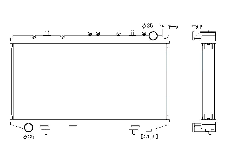 Радиатор Nissan Pulsar SR18/20 53 1991-2001