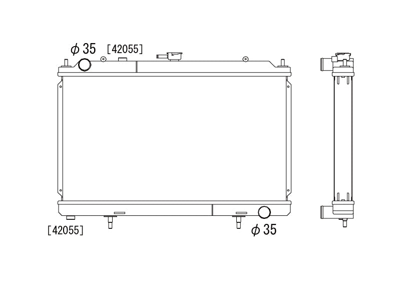 Радиатор 53mm N-FLO Nissan S14 SR20DET 1994-1999