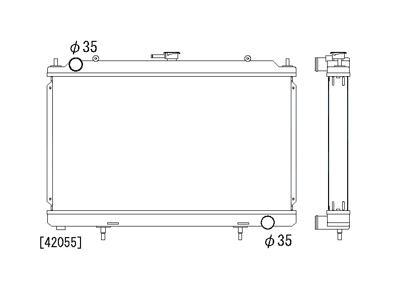 Радиатор 53mm Nissan S14 SR20DET 1994-1999