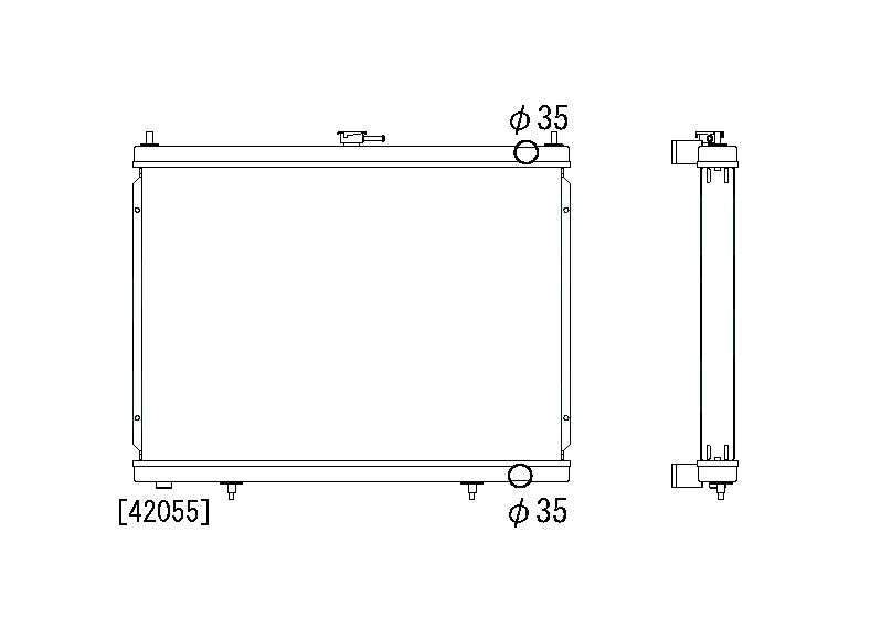 Радиатор 53mm Nissan Skyline R34 GTR RB26DETT 1998-2002