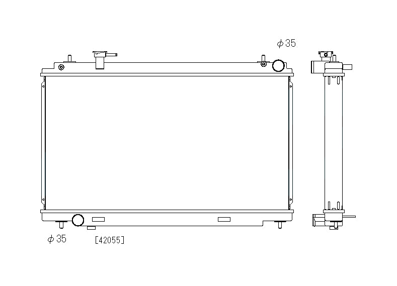 Радиатор 53mm Nissan 350Z VQ35DE 2002-2006