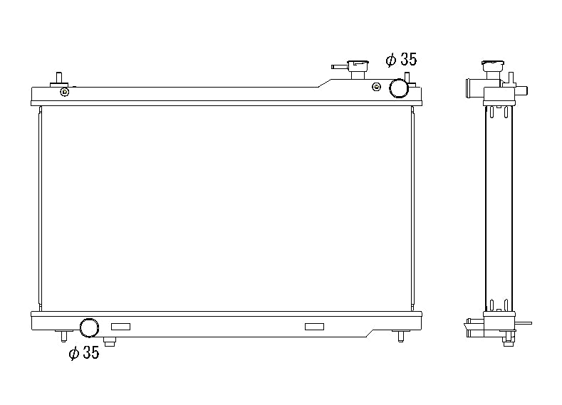 Радиатор 53mm Nissan Skyline V35