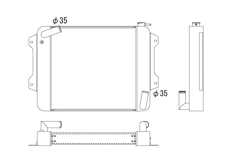 Радиатор 53mm Nissan 240Z S30 (Non Turbo)