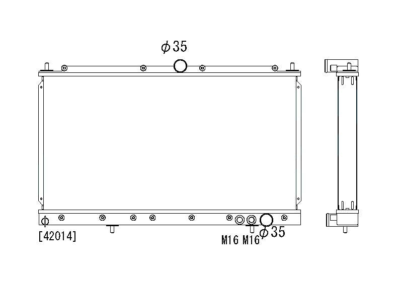 Радиатор 53mm Mitsubishi 3000GT 3.0 V6 NA/Turbo