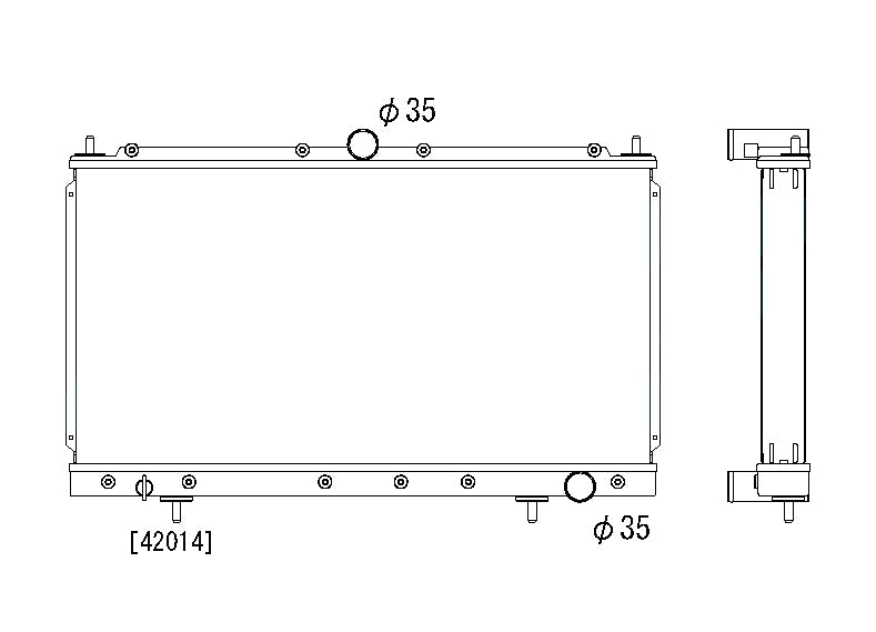 Радиатор Mitsubishi Eclipse 2.0 4G63 Turbo MT 1995-1999