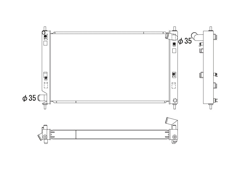 Радиатор 53mm Mitsubishi Lancer EVO X 2008-2014