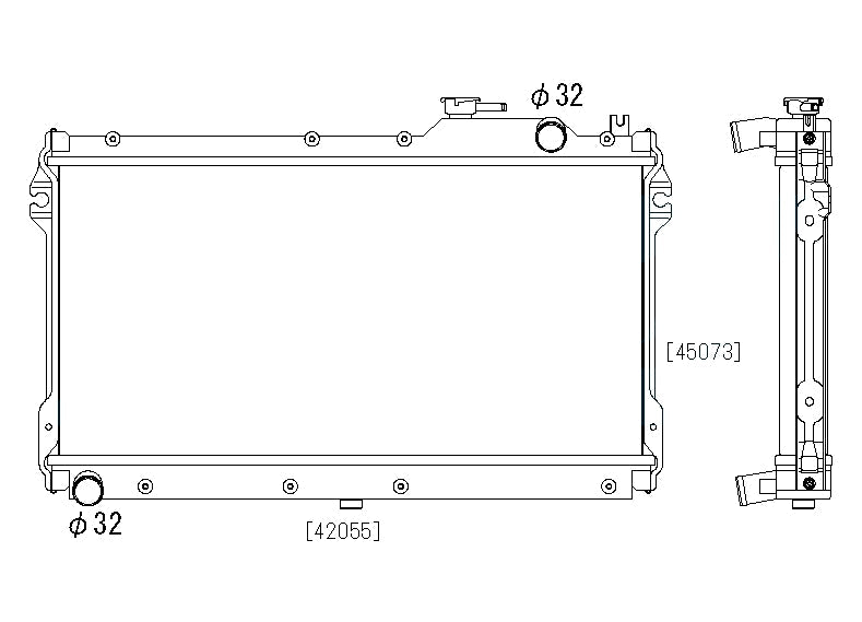 Радиатор 53mm Mazda MX5 NA 1.6/1.8 MT 1989-1997