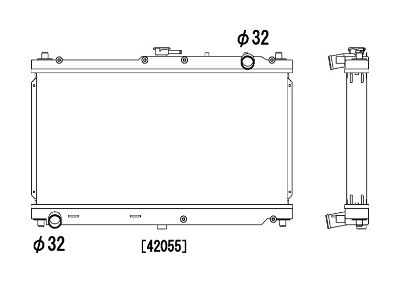 Радиатор 53mm Mazda MX5 NB 1.8 MT 1999-2005