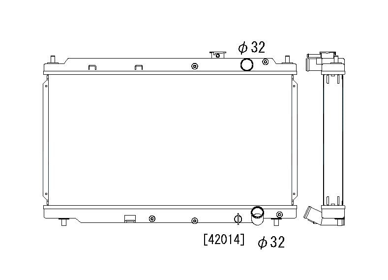 Радиатор 53mm Honda Integra DC2 B18 OEM DENSO 1994-2001
