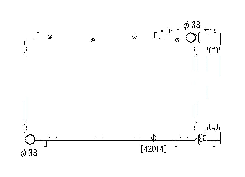 Радиатор Subaru Impreza GC8 1.8/2.2 NT + 2.5 RS JDM/USA