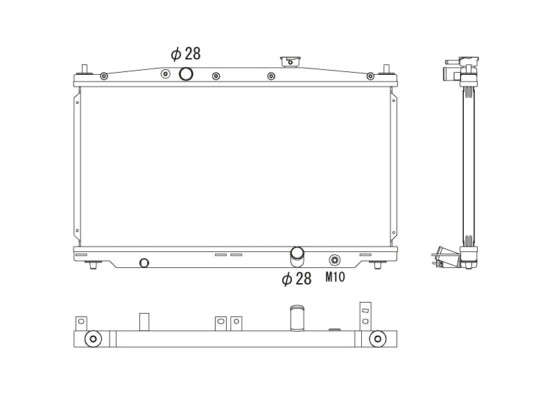 Радиатор 25mm Honda CRZ 1.5 Hybrid 2010-2014