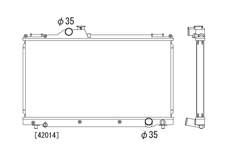 Радиатор 36mm Lexus IS300 2JZ-GE 1998-2005