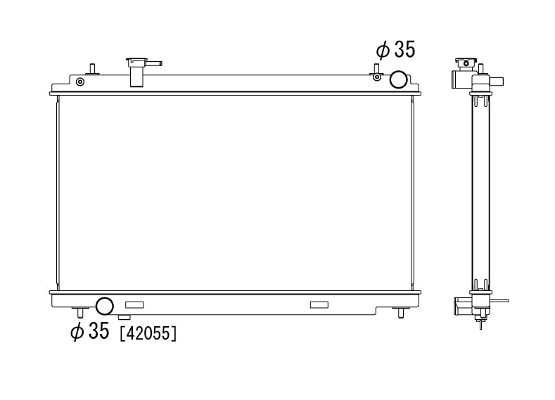 Радиатор 36mm Nissan 350Z VQ35DE 2002-2006