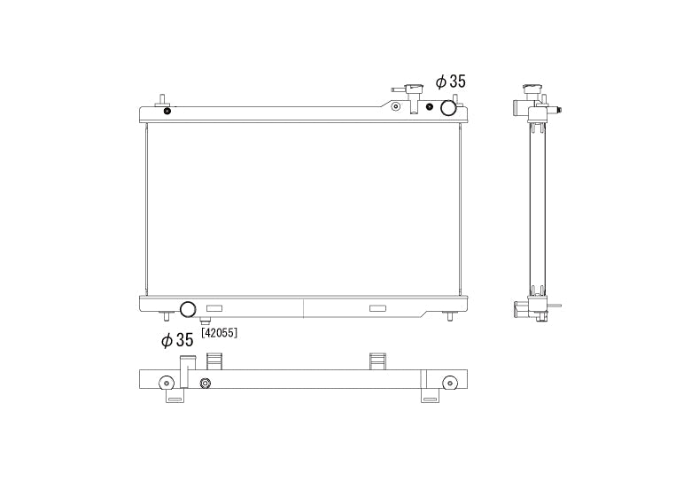 Радиатор 36mm Nissan Skyline V35