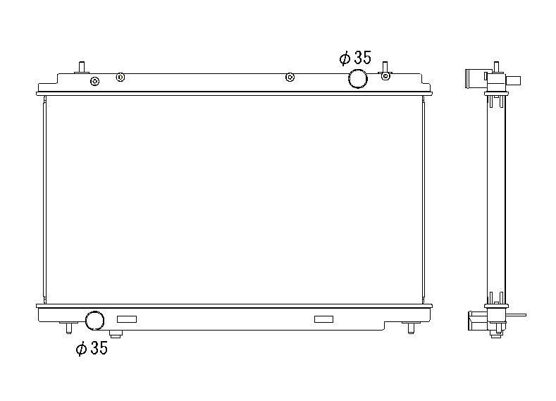 Радиатор 36mm Nissan 350Z VQ35HR 2007-2008