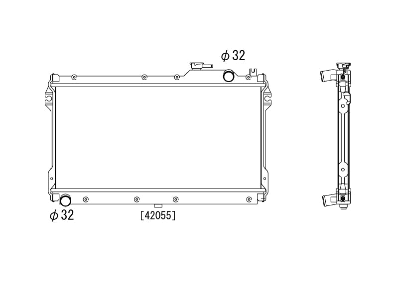 Радиатор 36mm Mazda MX5 NA 1.6/1.8 MT 1989-1997