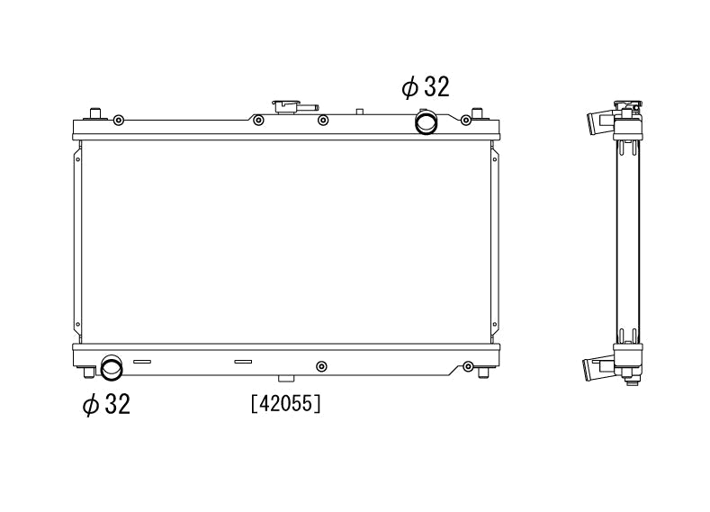 Радиатор 36mm Mazda MX5 NB 1.8 MT 1999-2005